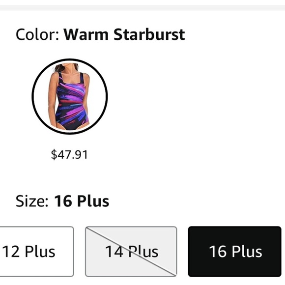 Women’s size L -XL-XXL  ALL new with tags tummy control swimsuit - Picture 2 of 5